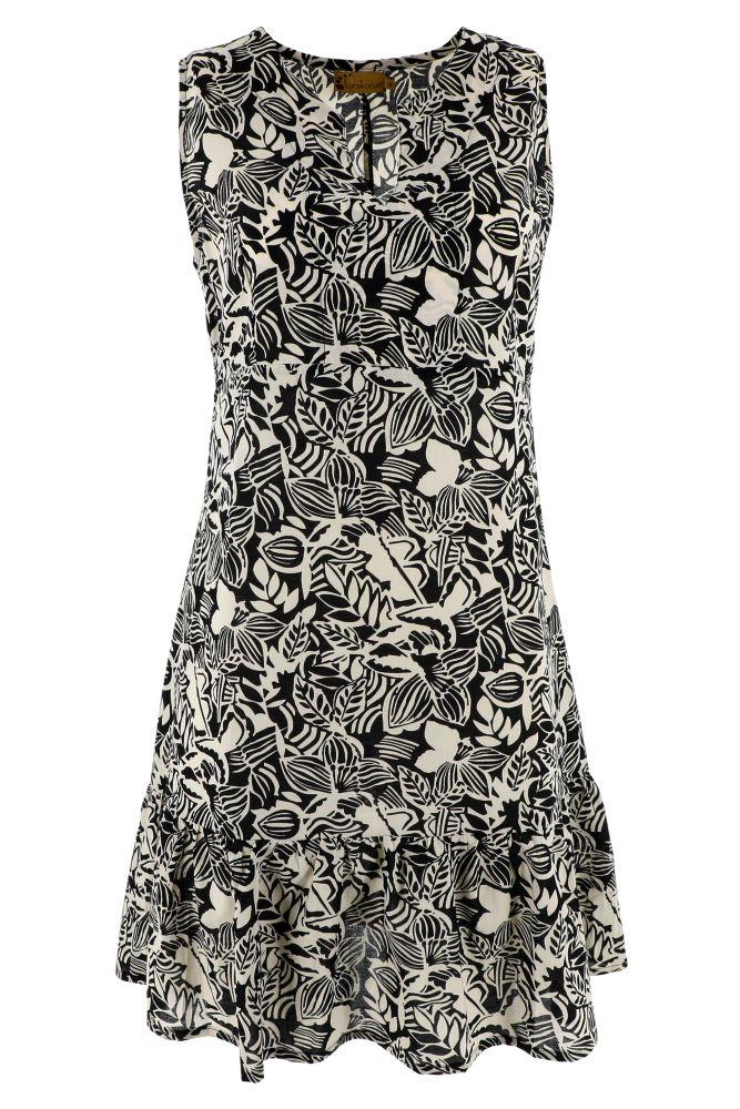 ABITO DONNA NERO/BIANCO VESTCORTOARCADIA NERO KARAKORUM